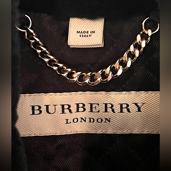 Burberry London Quilted Lambskin Leather Shearling Collar Jacket - Picture 8 of 11